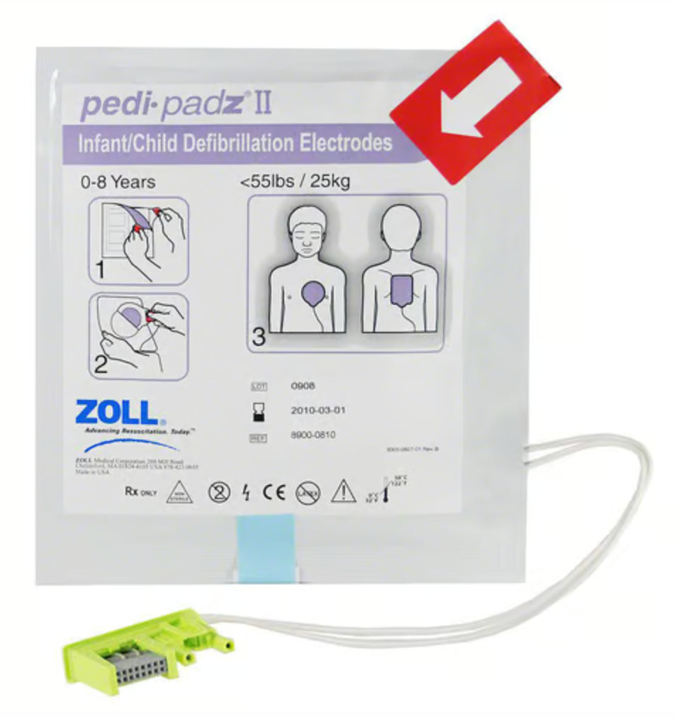 ZOLL AED Plus Pediatric Pads PEDI-PADZ II Electrodes