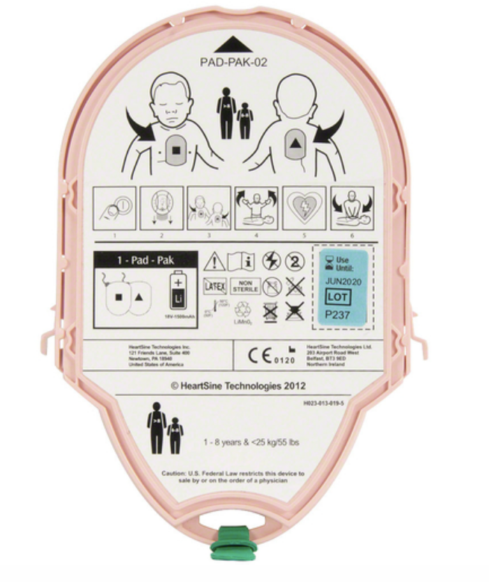 HeartSine Samaritan PAD Pad-Pak - Adult/Pediatric Battery+Pads