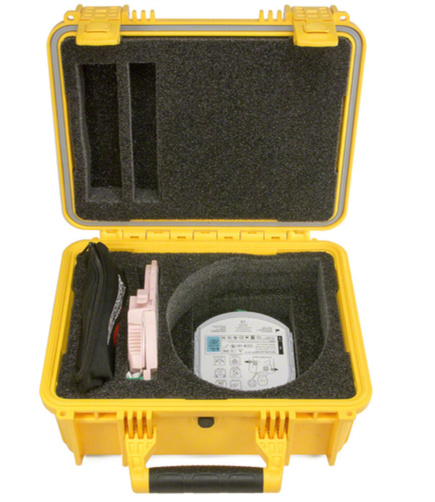 HeartSine Samaritan PAD AED Shok Box Watertight Hard Carry Pelican Case